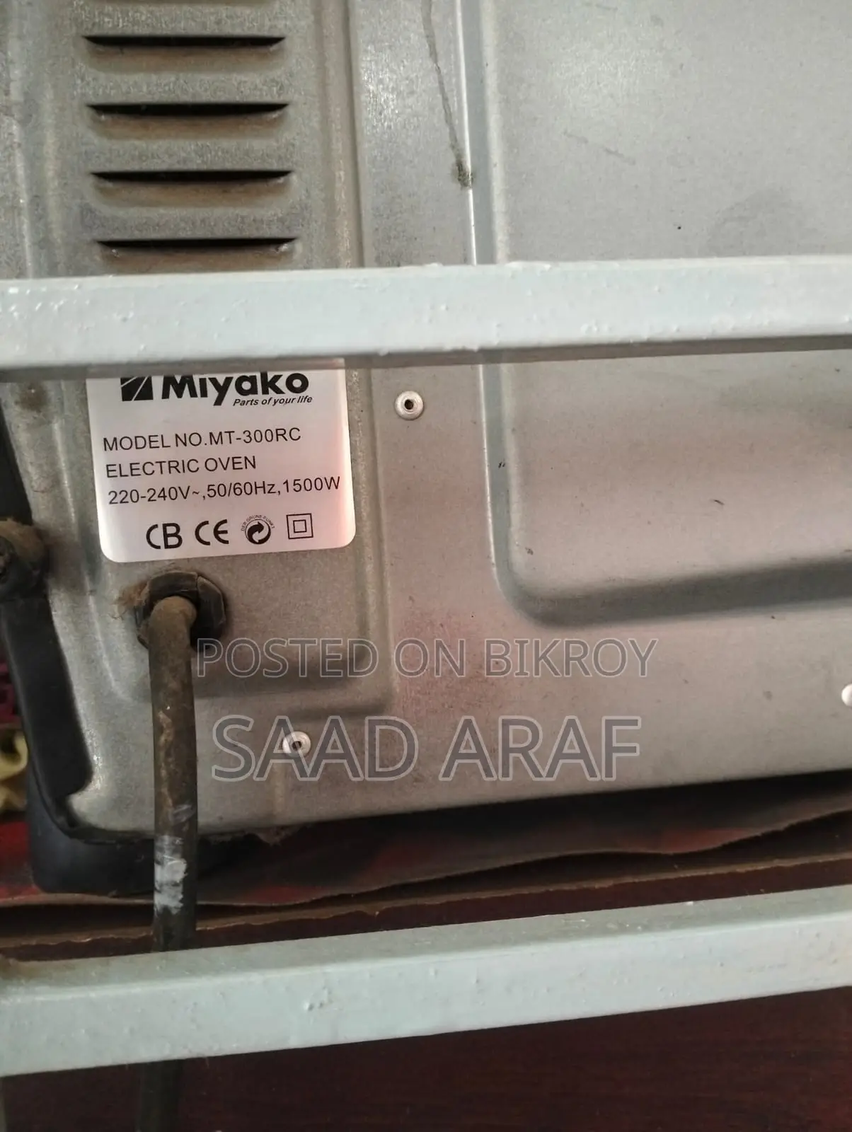 Miyako Electric Oven 30 Litres for Sale