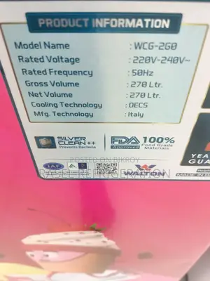270 Litre Walton Ice Cream Deep Freezer Model WCG-2go-CGXX at 35% Discount.