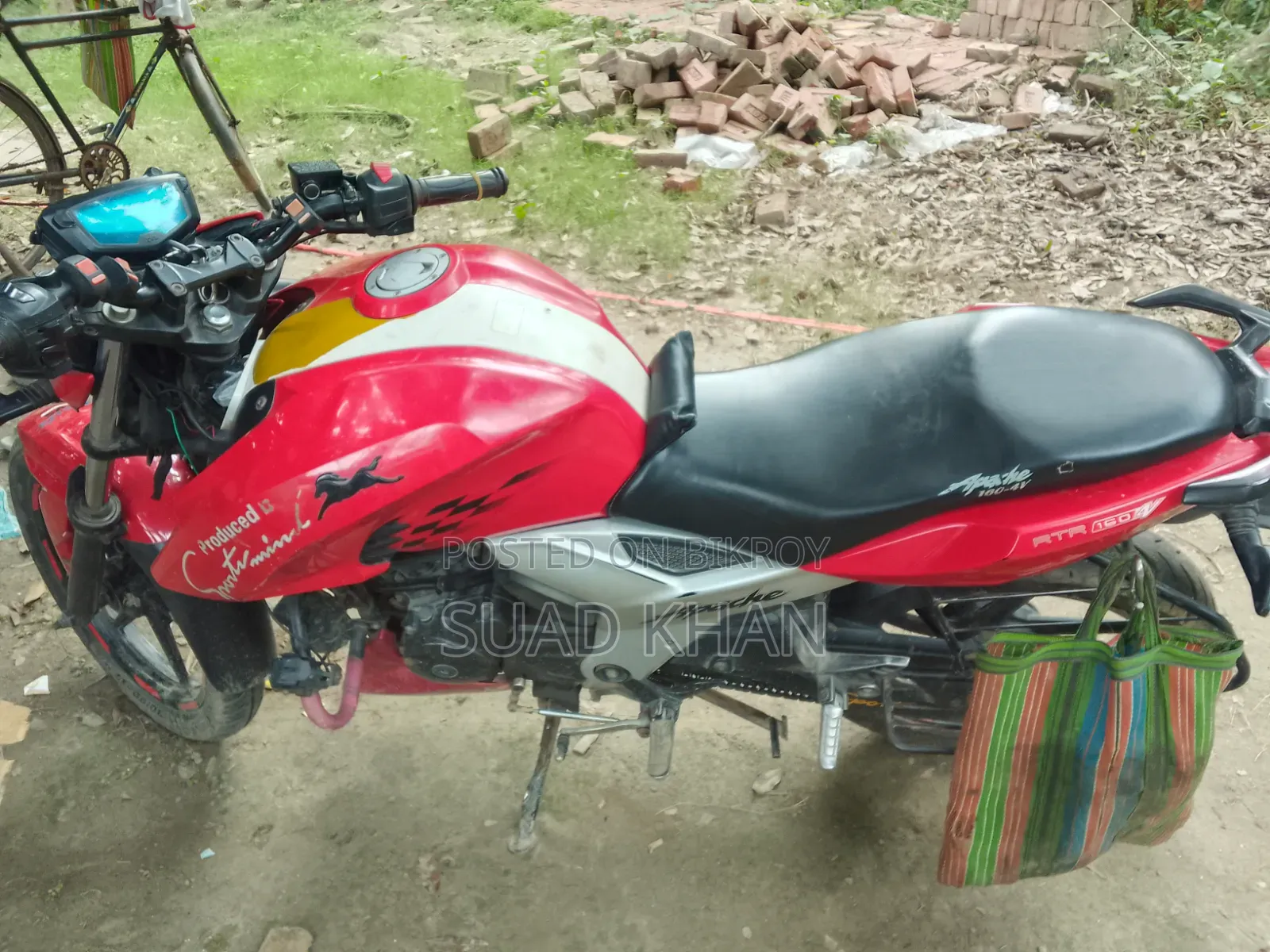 TVS Apache RTR 160 4V 2019 Red