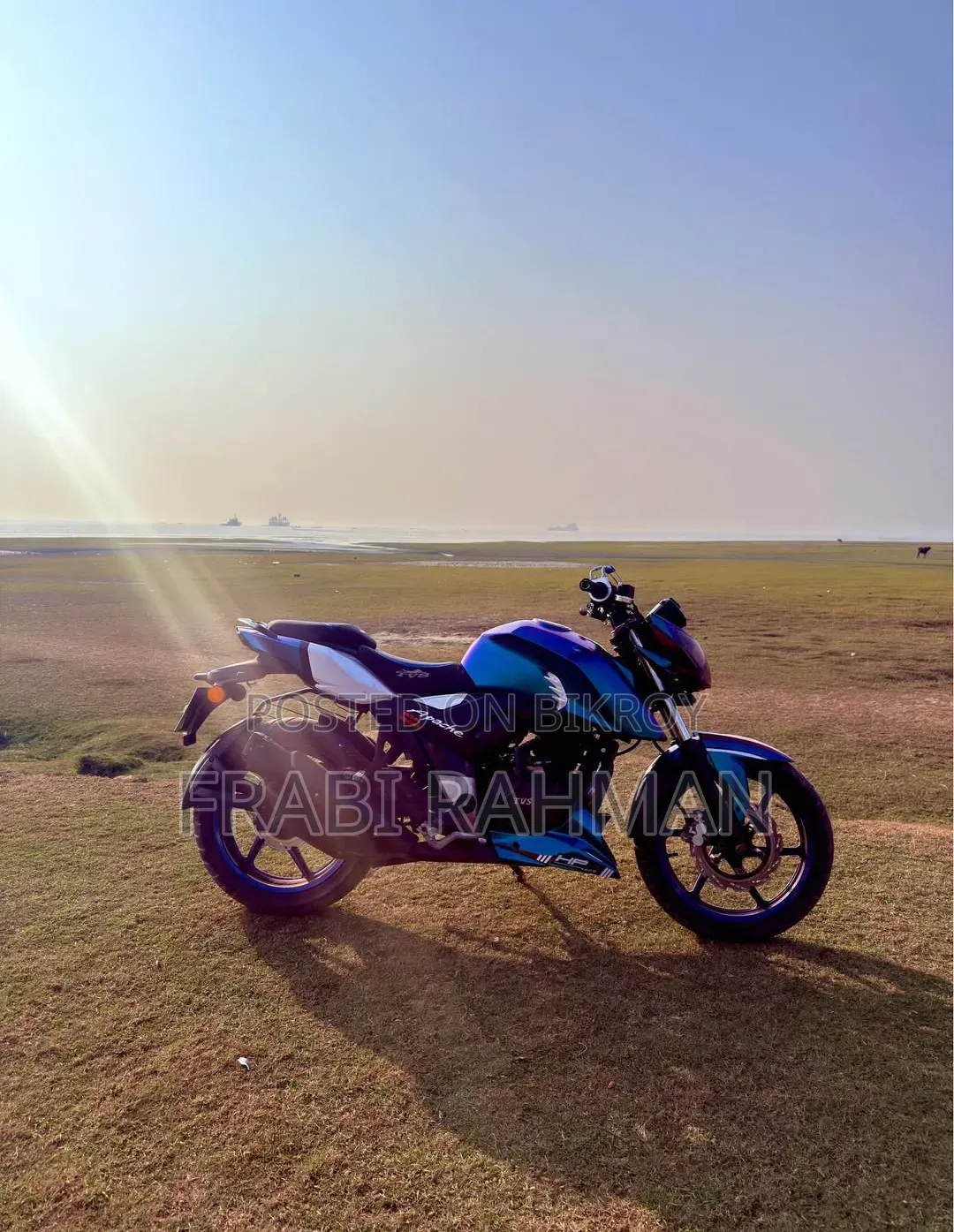 TVS Apache 160 4V 2019 Blue