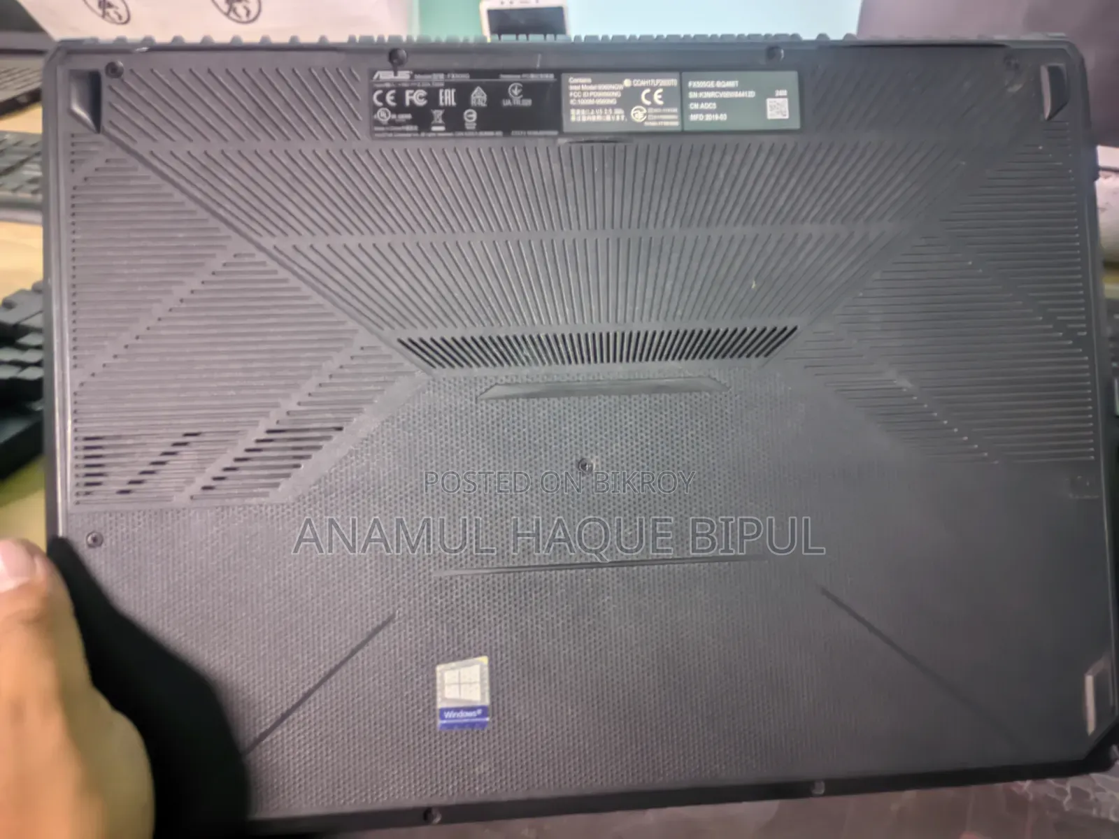 Laptop Asus TUF Gaming FX504 16GB Intel Core I5 HDD+SSD 1T