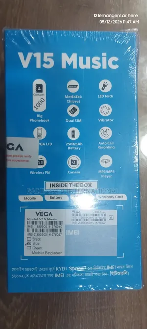 New Mobile Phone Black