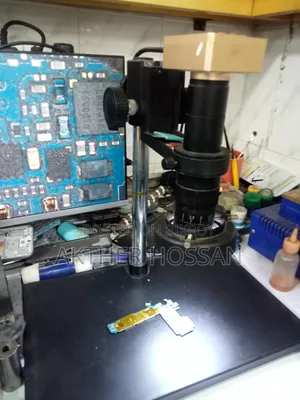 Microscope camera, stand, and lens for sale.