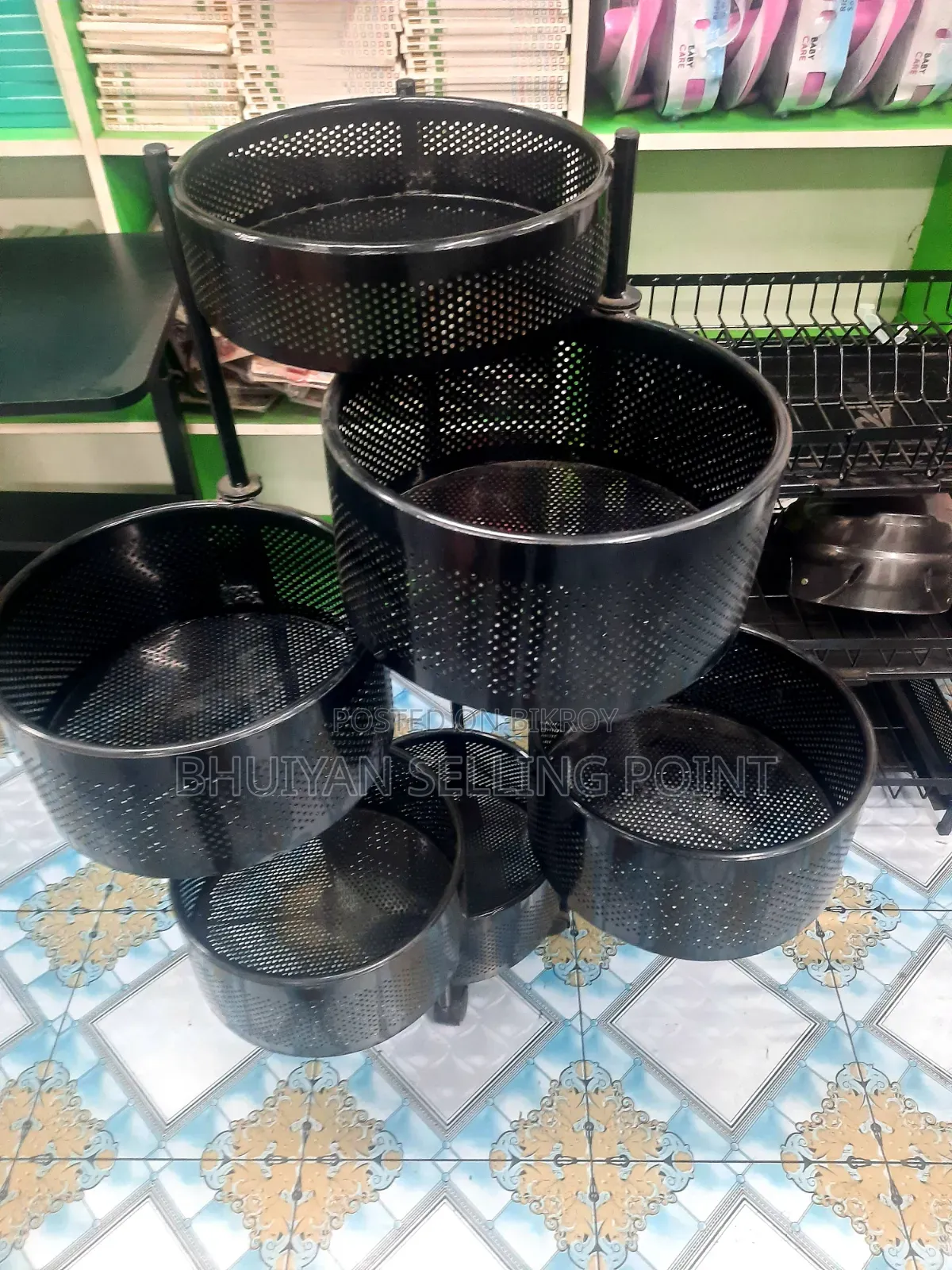 ৬ লেয়ারের রাউন্ড শেপ কিচেন র‍্যাক
