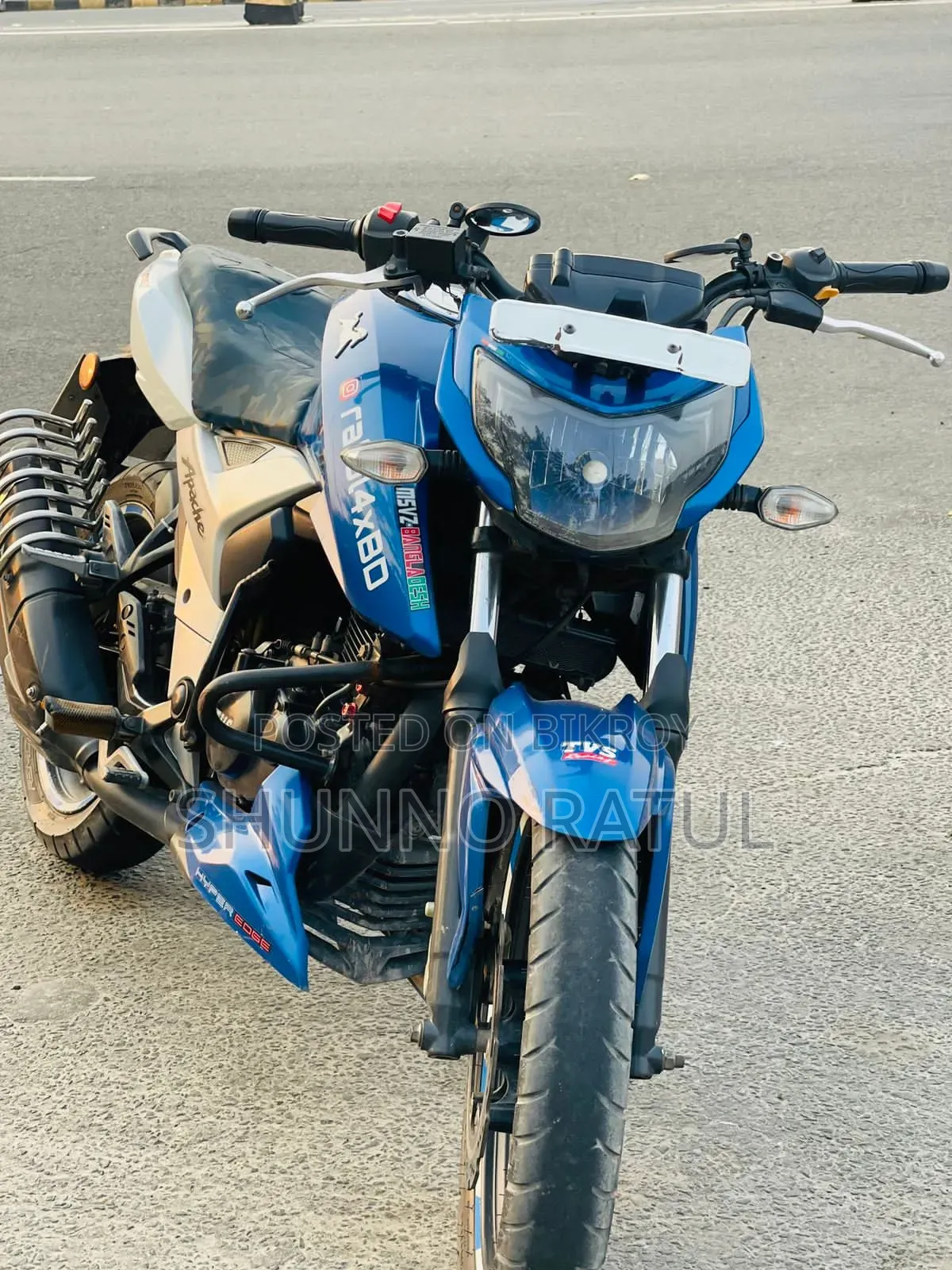 TVS Apache RTR 160 4V 2019 Blue
