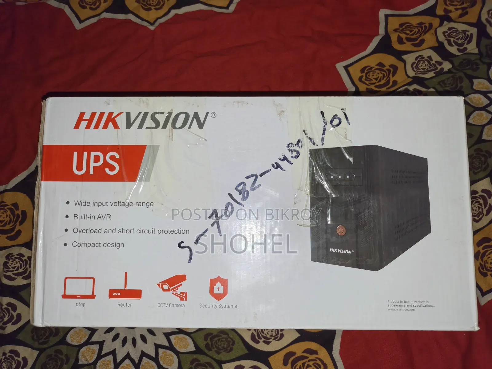 Brand New Hikvision 650VA UPS (Unused/Boxed)