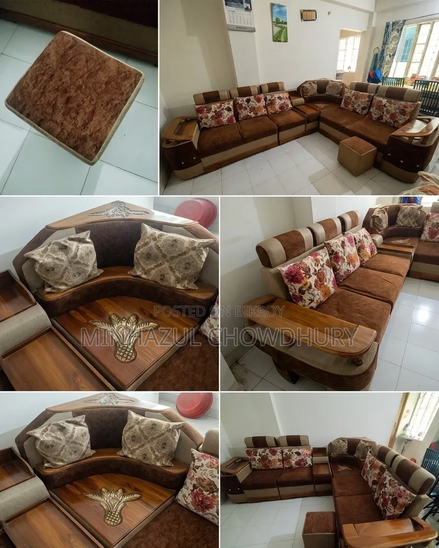 Exquisite and Luxurious L-Shape Corner Sofa Set (Fresh Condition)