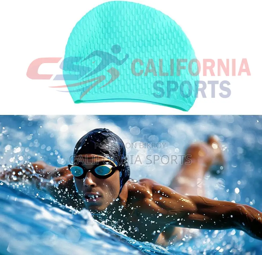 Premium Silicone Swimming Cap for Men Women -