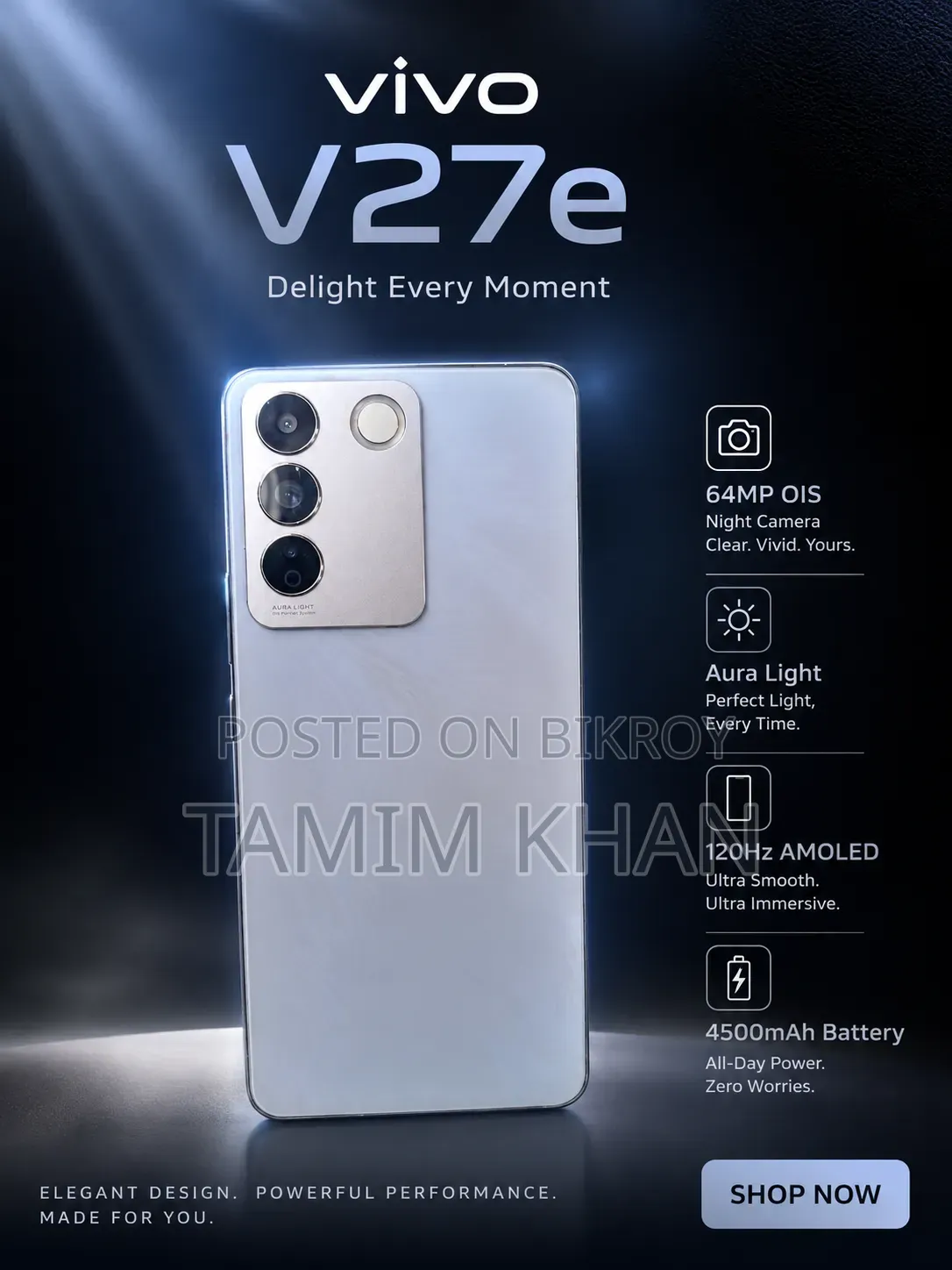 Vivo V27e 256 GB Gray