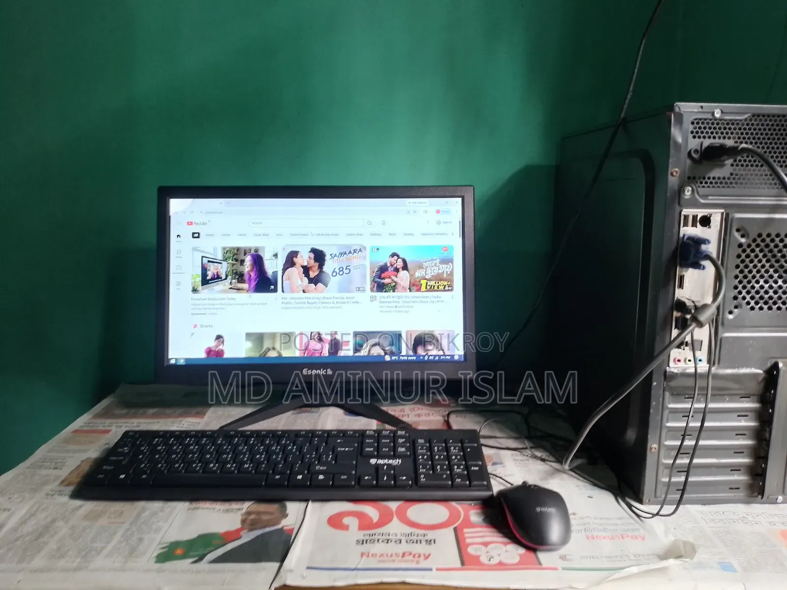 Desktop Computer 4GB Intel Core i3 SSD 128GB