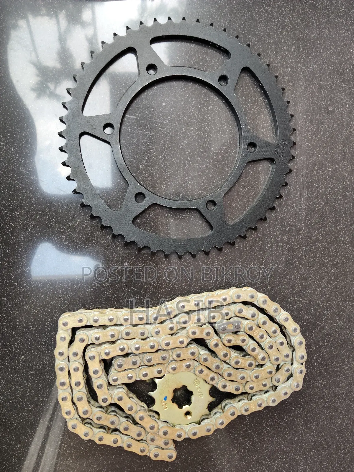 Rolon Brass (পিতল) Chain, Sprocket Set. Mt15 V1/V2