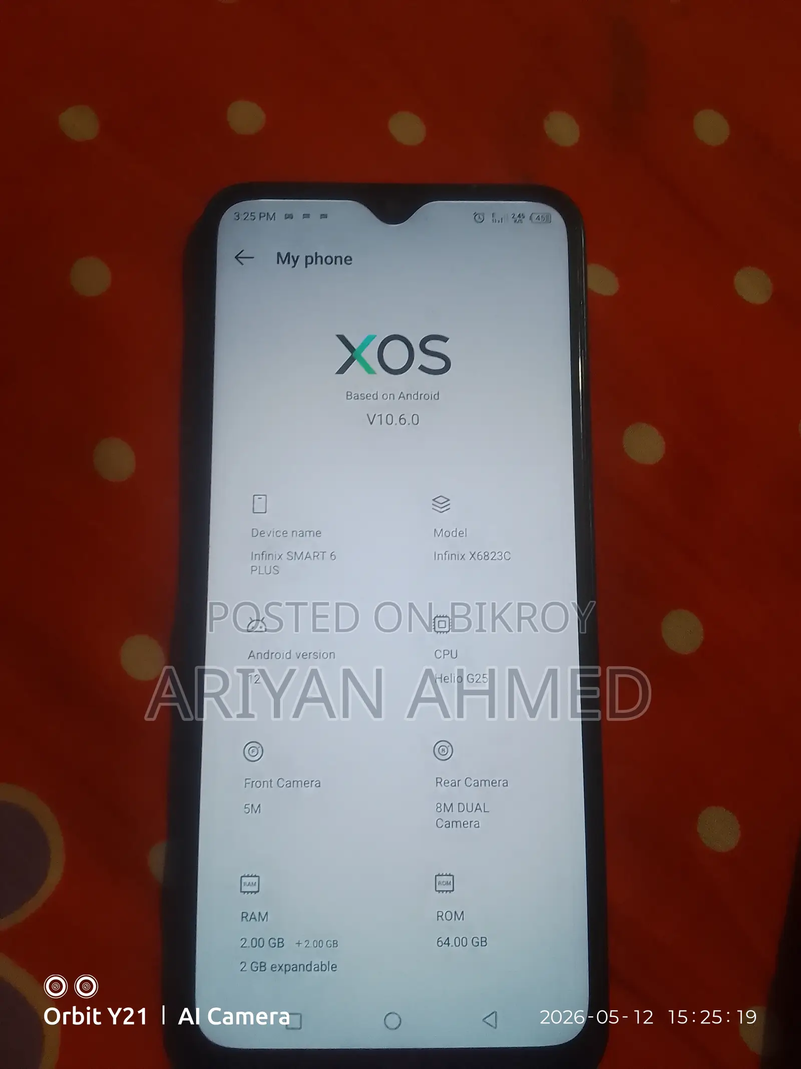 Infinix Smart 6 Plus 32 GB Blue