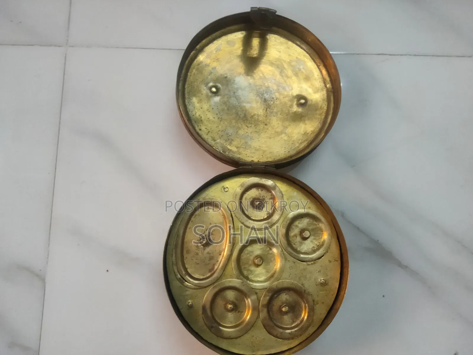 150 Year Old Antique Brass Betel Box