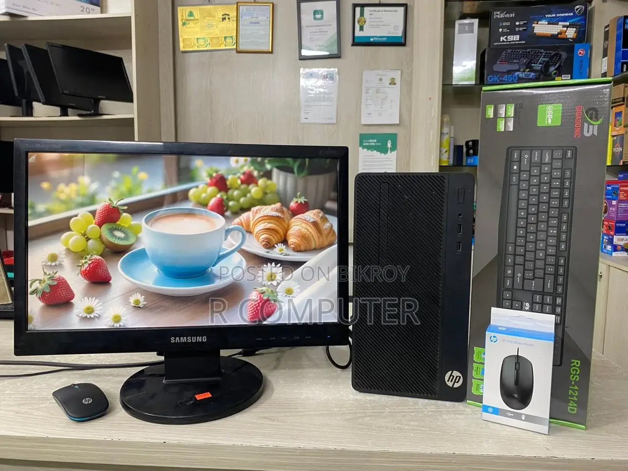 Desktop Computer 8GB Intel Core I3 HDD+SSD 500GB