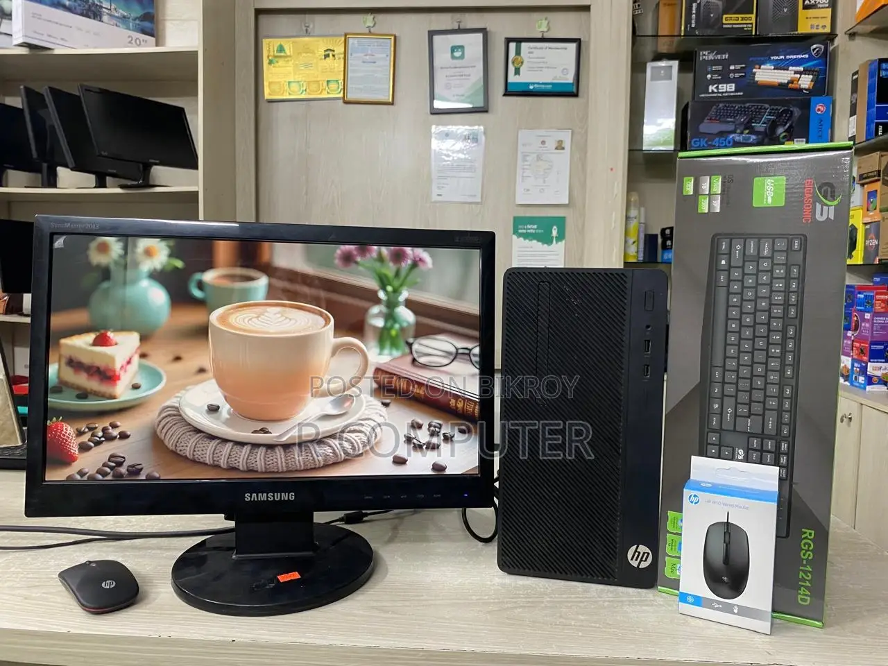 Desktop Computer 8GB Intel Core I3 HDD+SSD 500GB