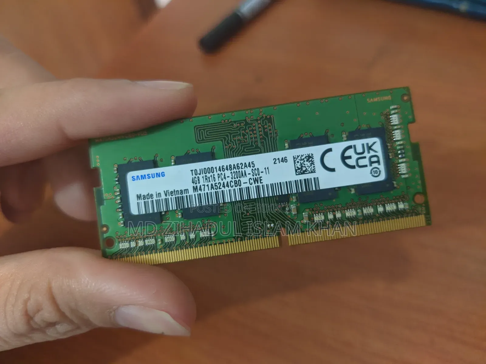 Samsung 4gb Ddr4 3200mhz Laptop Ram