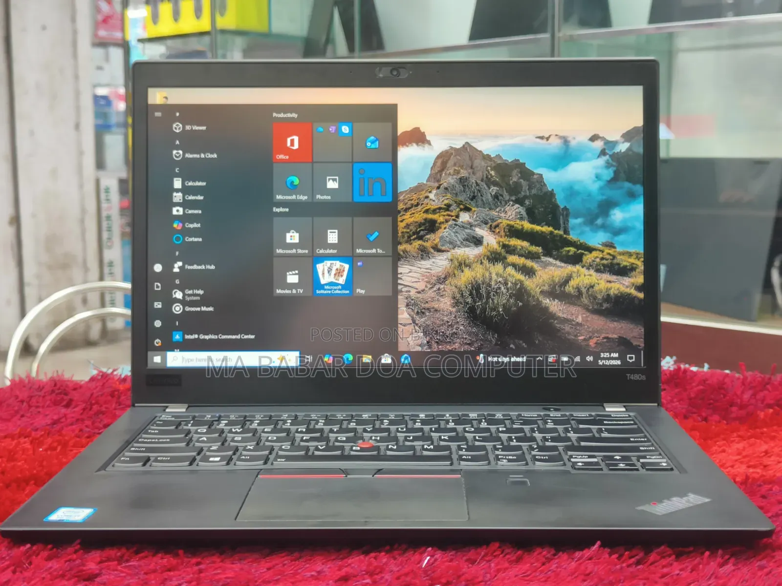 Laptop Lenovo ThinkPad T480s 8GB Intel Core I7 SSD 256GB