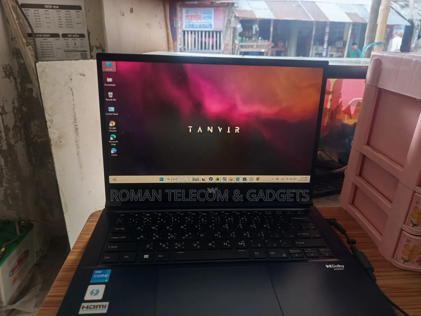 Laptop 8GB Intel Core I3 SSD 512GB