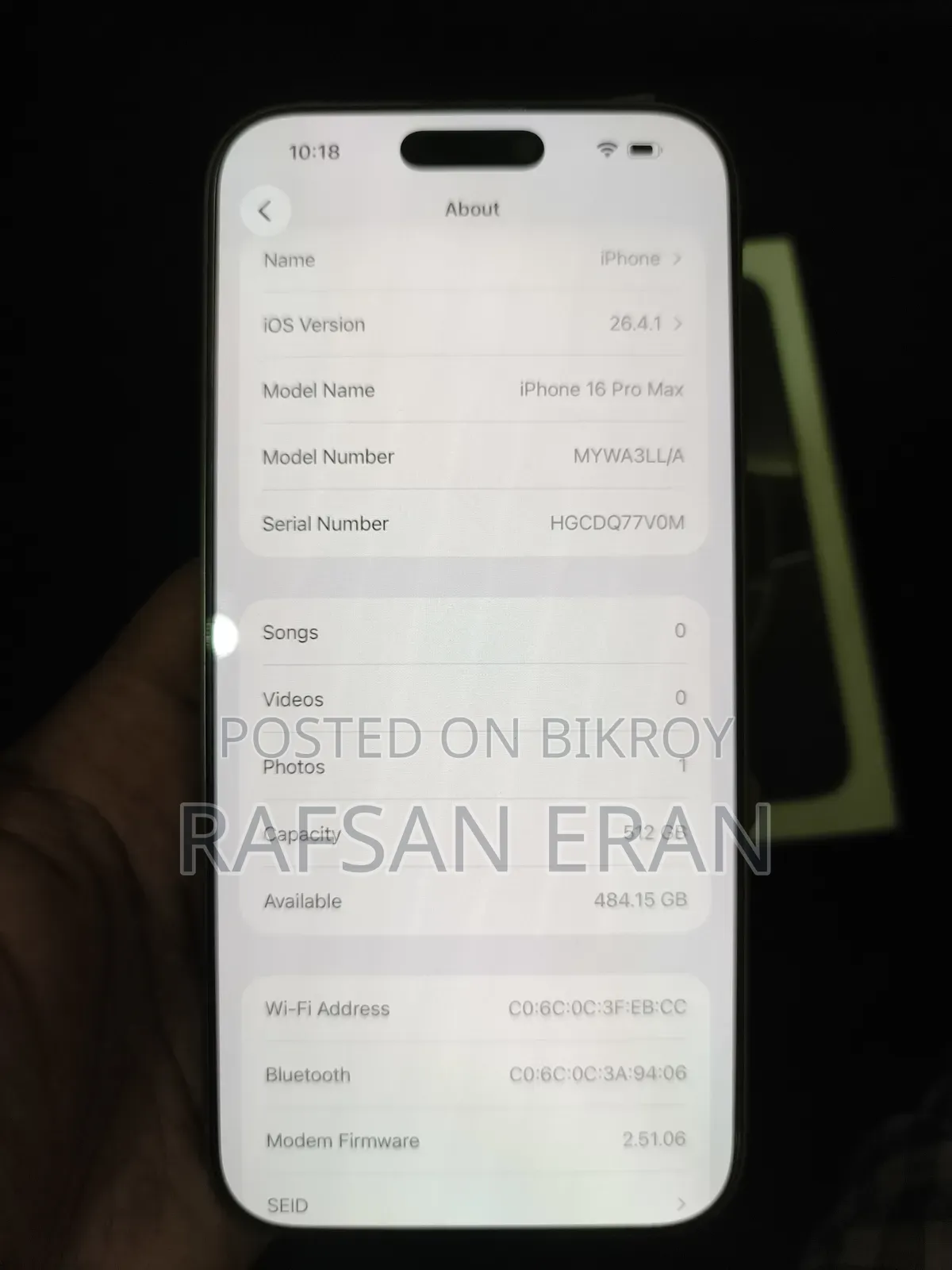 Apple iPhone 16 Pro Max 512 GB Silver