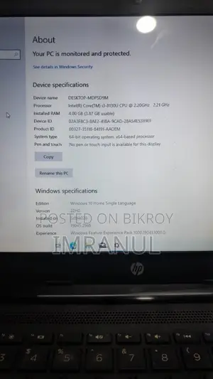 Laptop HP 4GB Intel Core I3 HDD 1T