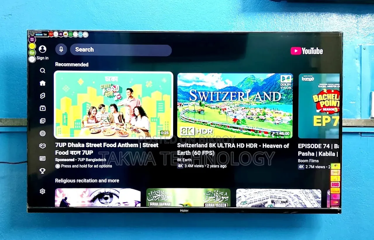 Haier-43" Inch Android Frameless Voice Control Tv
