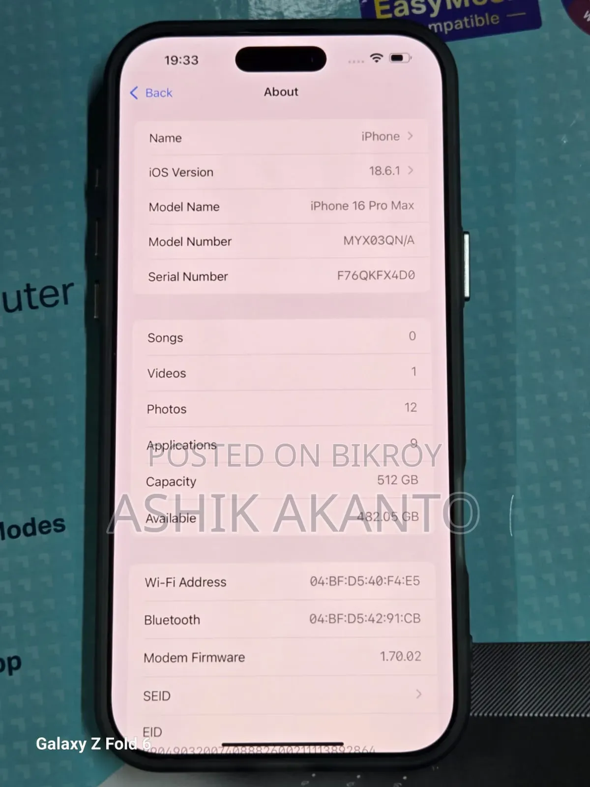 New Apple iPhone 16 Pro Max 512 GB Black