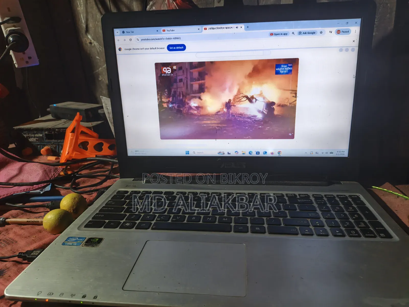 Laptop Asus K56CM 4GB Intel Core I5 HDD 750GB