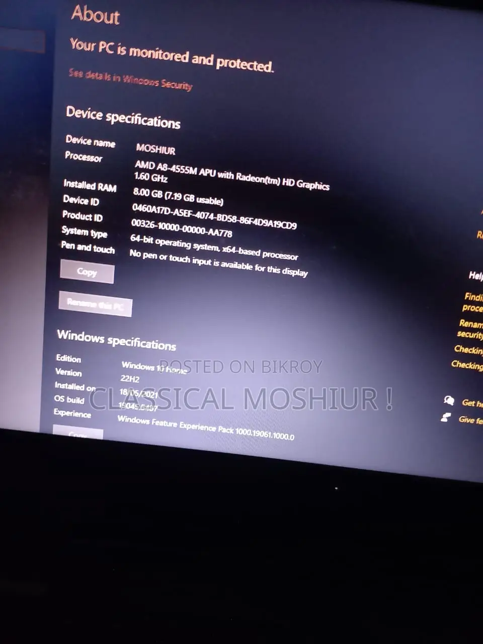 Laptop HP Pavilion 14 8GB AMD A8 HDD 1T