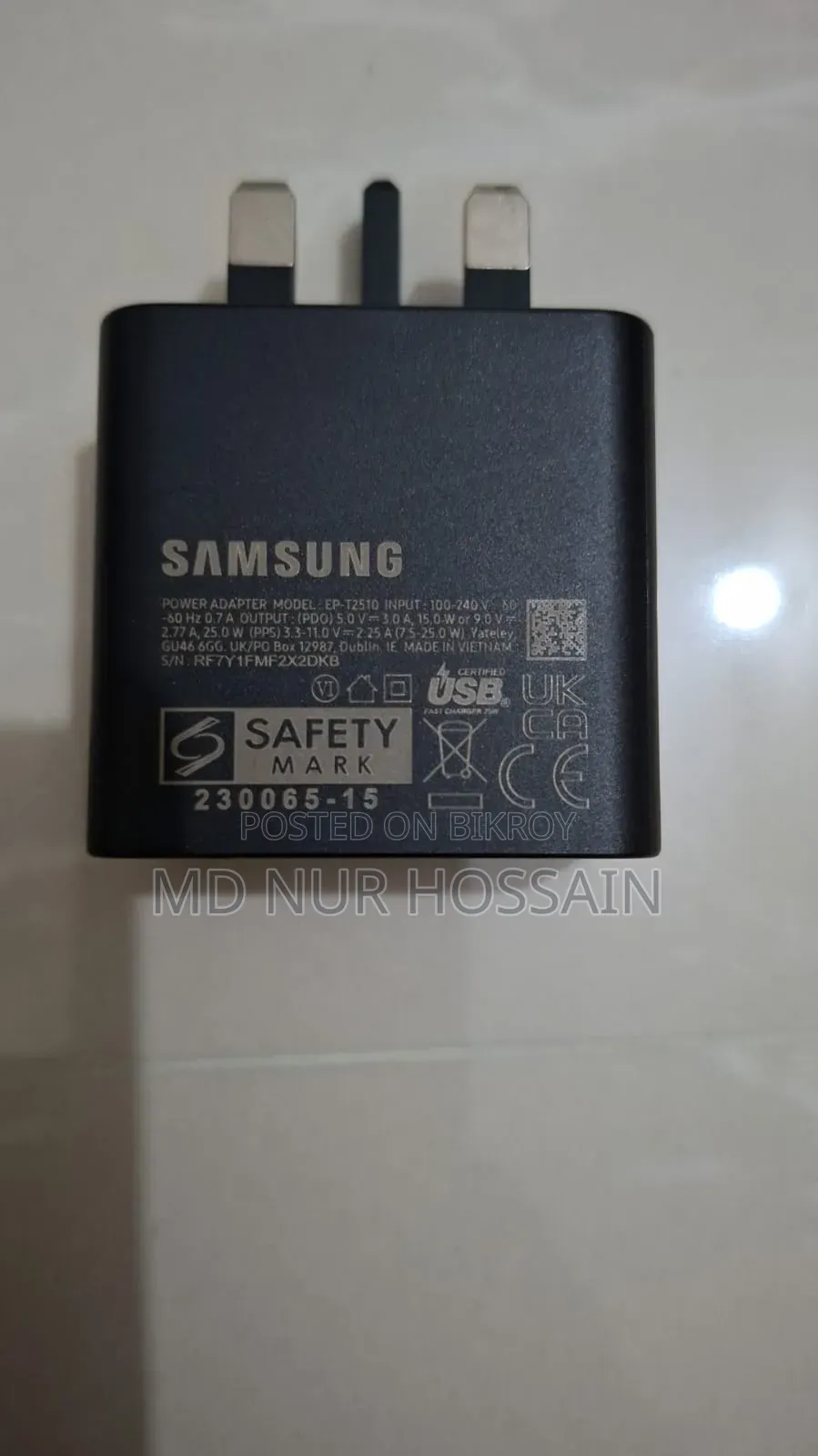 Samsung Original 25w Fast Charger (Uk Plug)