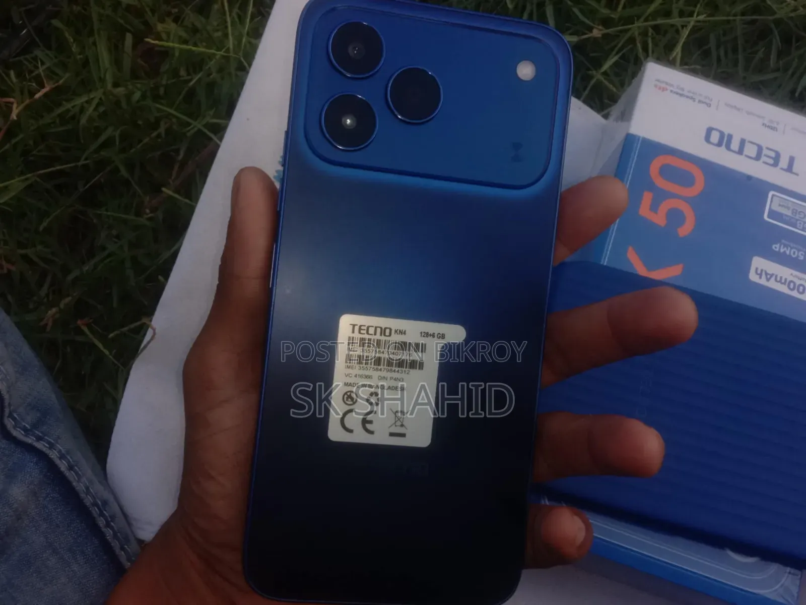 New Tecno Spark 50 128 GB Blue
