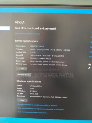 Desktop Computer 12GB Intel Core I5 SSD 256GB