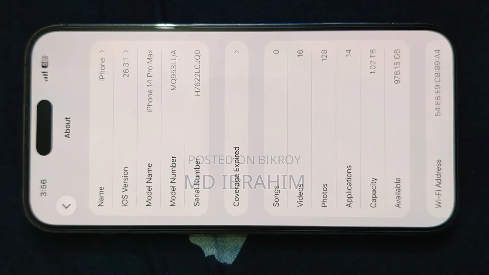 Apple iPhone 14 Pro Max 1 TB Purple