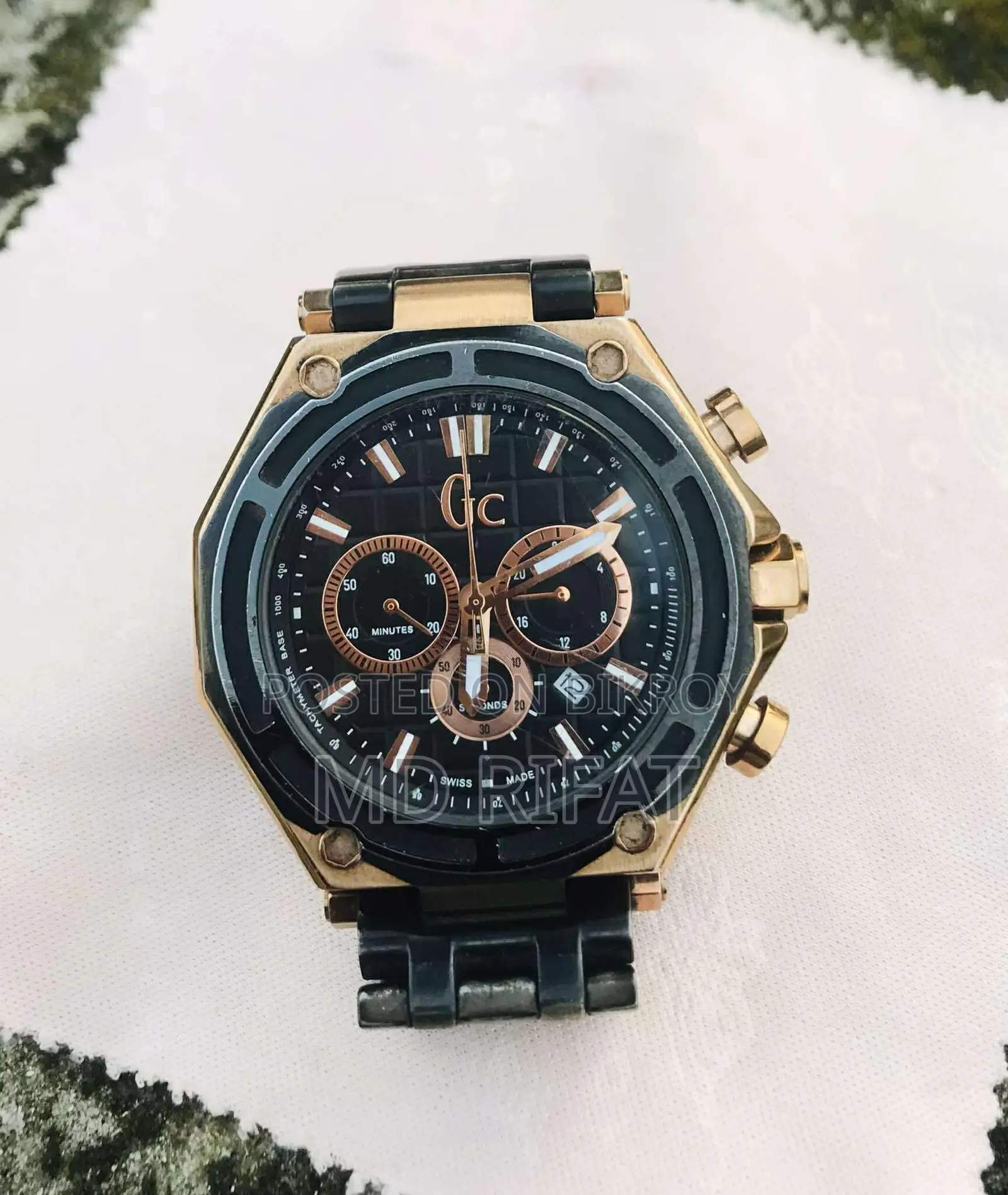 Original Swiss-Made Gc Watch with Minor Scratches