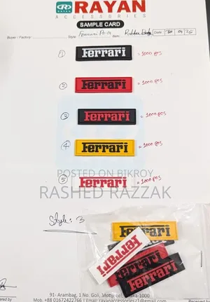 Rubber Badge Label Accessories