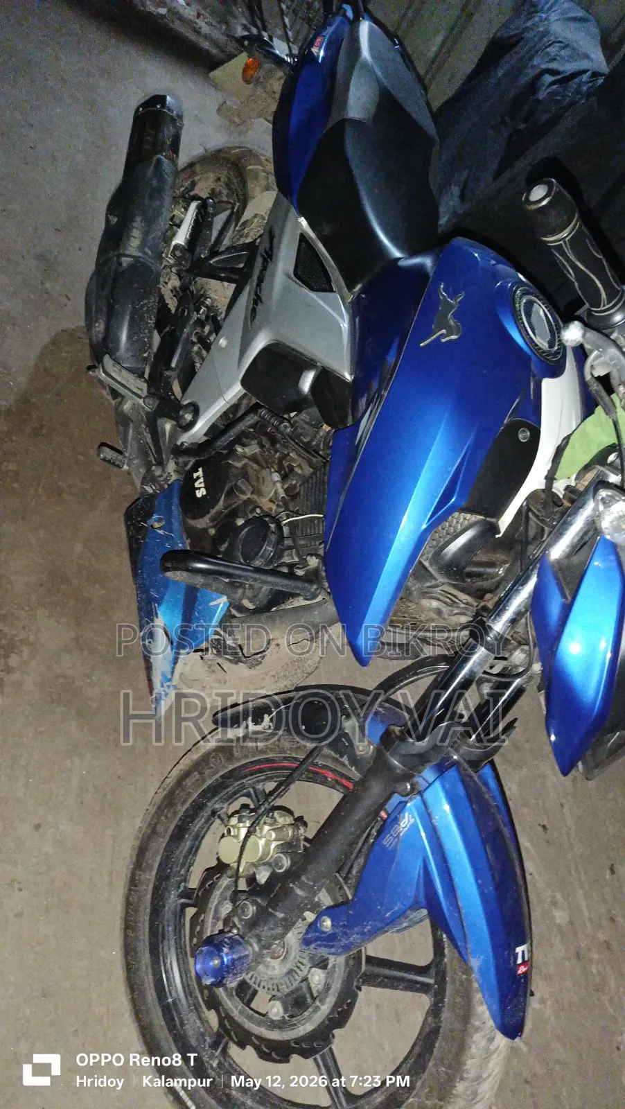 TVS Apache 160 4V 2021 Blue