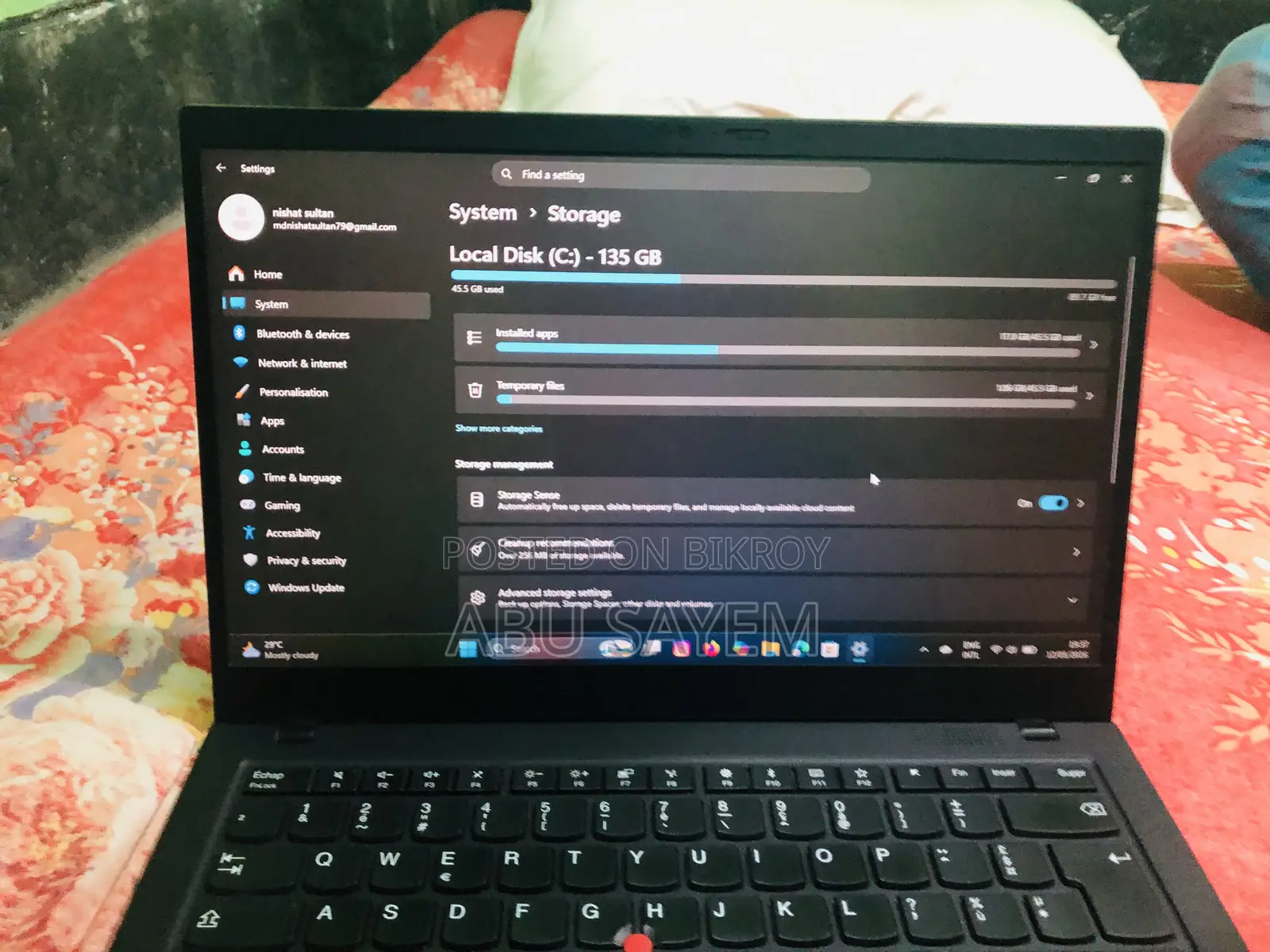 ল্যাপটপ Lenovo ThinkPad 11e 8GB Intel Core I5 SSD 256GB