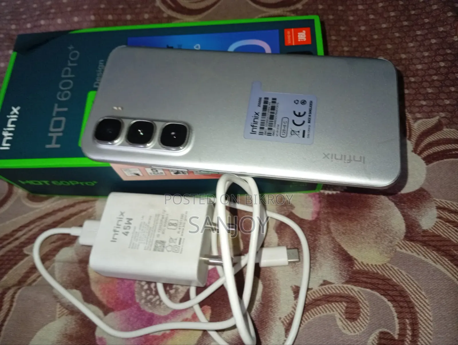 New Infinix Hot 60 Pro+ 128 GB Silver