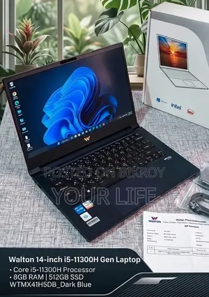 ল্যাপটপ ৮জিবি ইন্টেল কোর আই৫ এসএসডি ৫১২জিবি