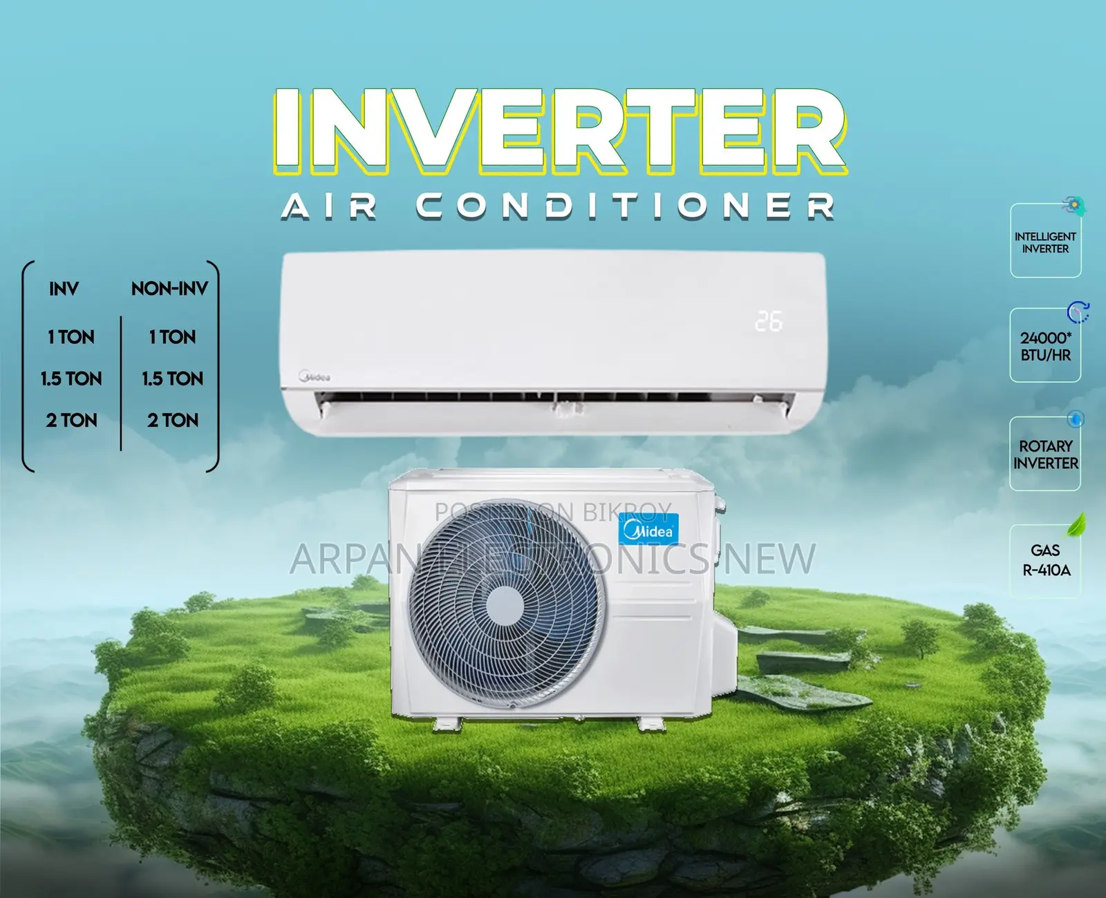 Buy Midea AC 1.5 Ton at the lowest market price