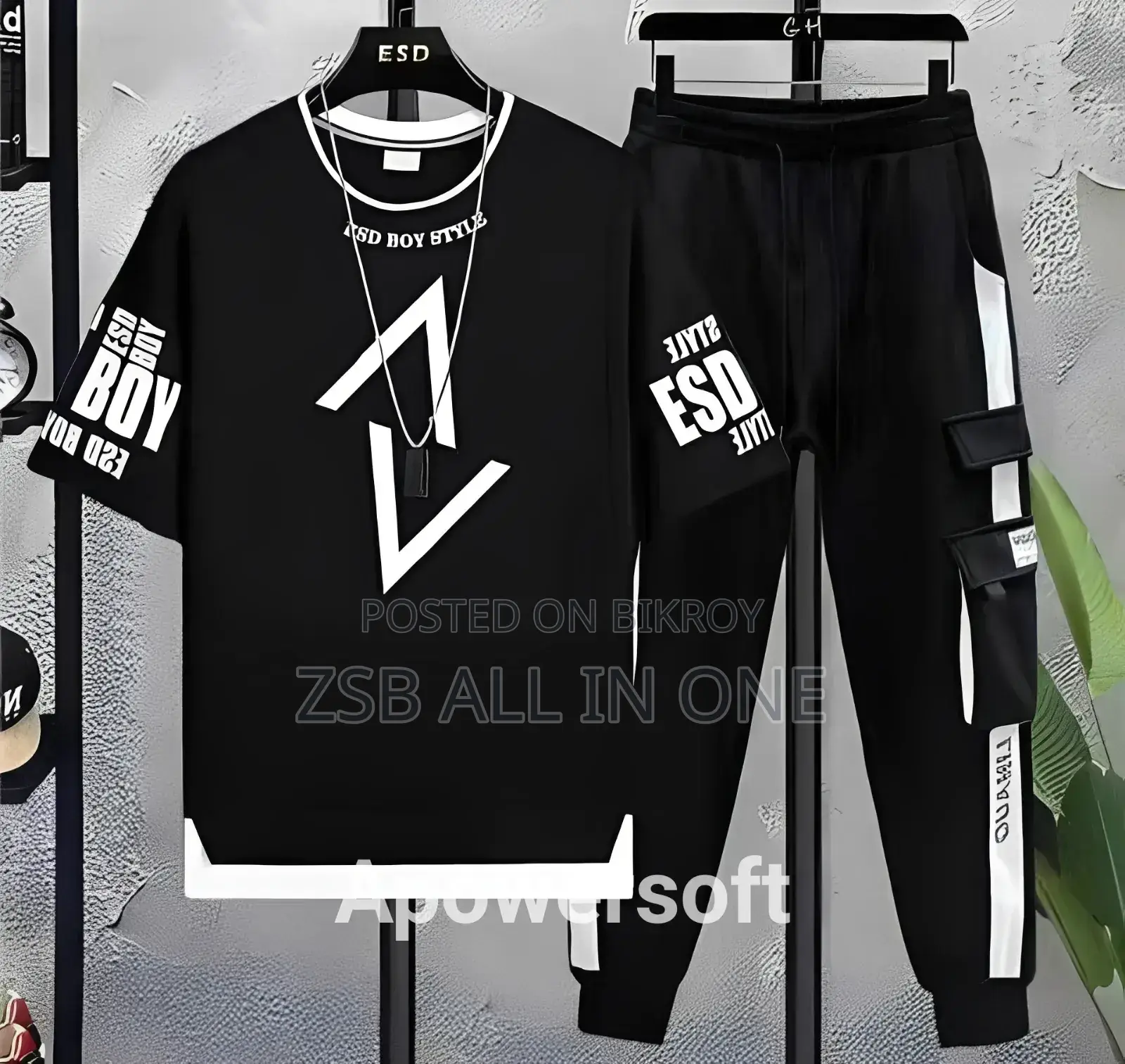 Half Sleeve T-Shirt & Trouser Set