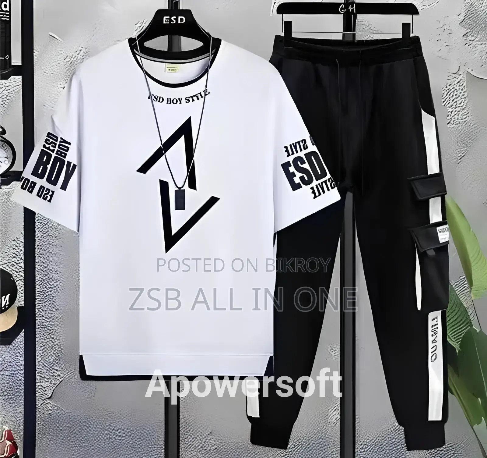 Half Sleeve T-Shirt & Trouser Set