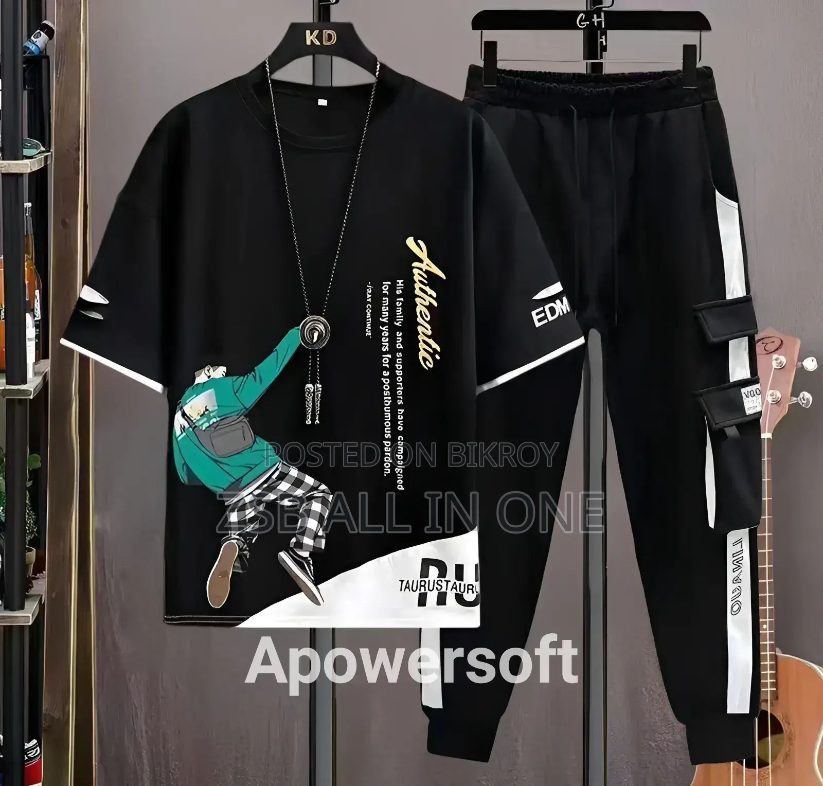 Half Sleeve T-Shirt & Trouser Set
