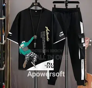 Half Sleeve T-Shirt & Trouser Set