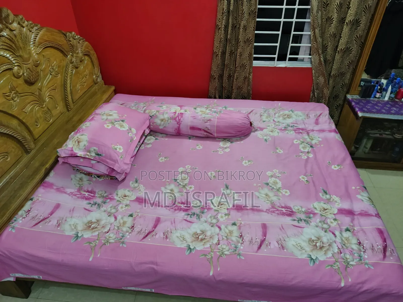 Solid Teak Wood Bed