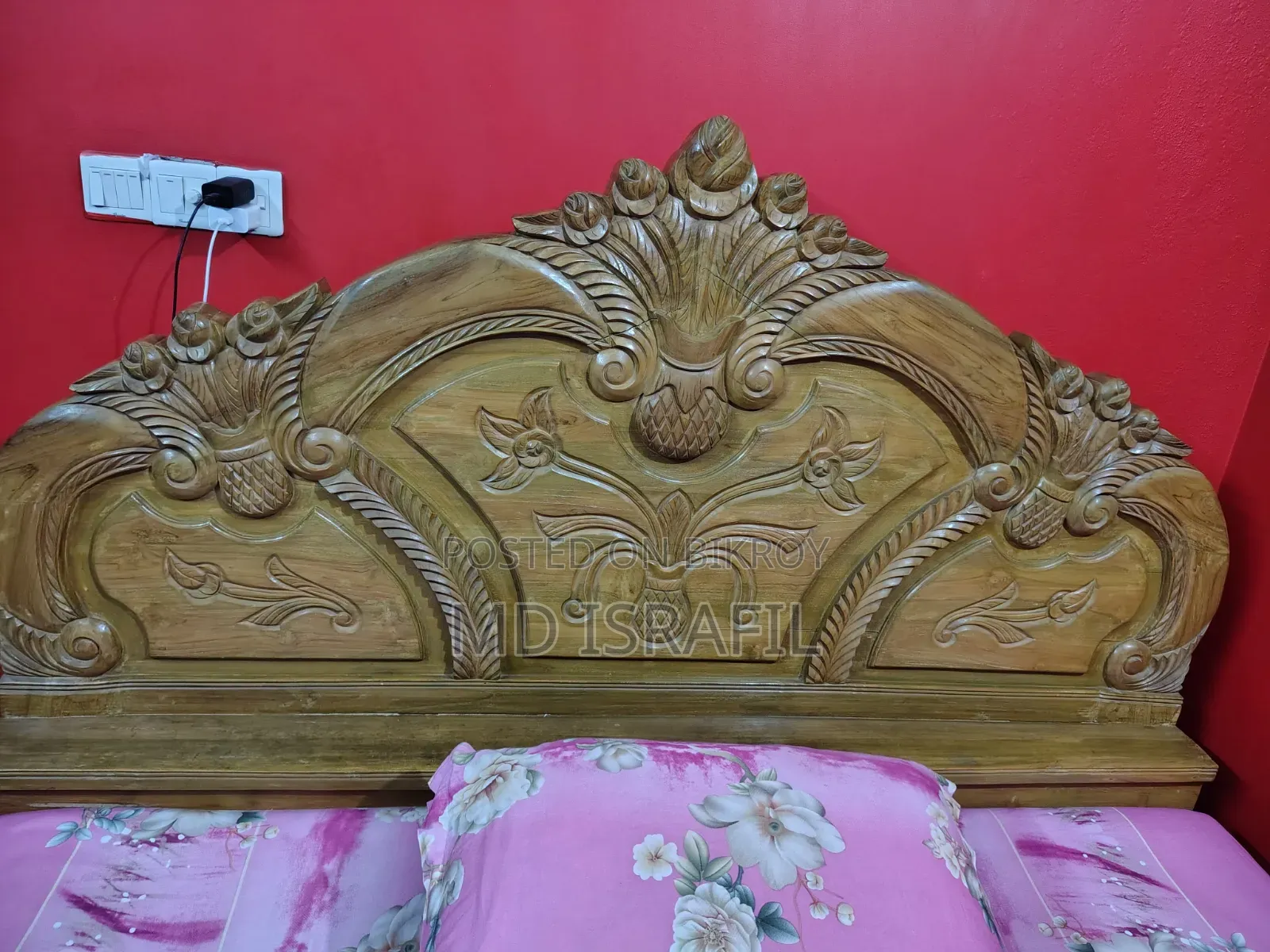 Solid Teak Wood Bed