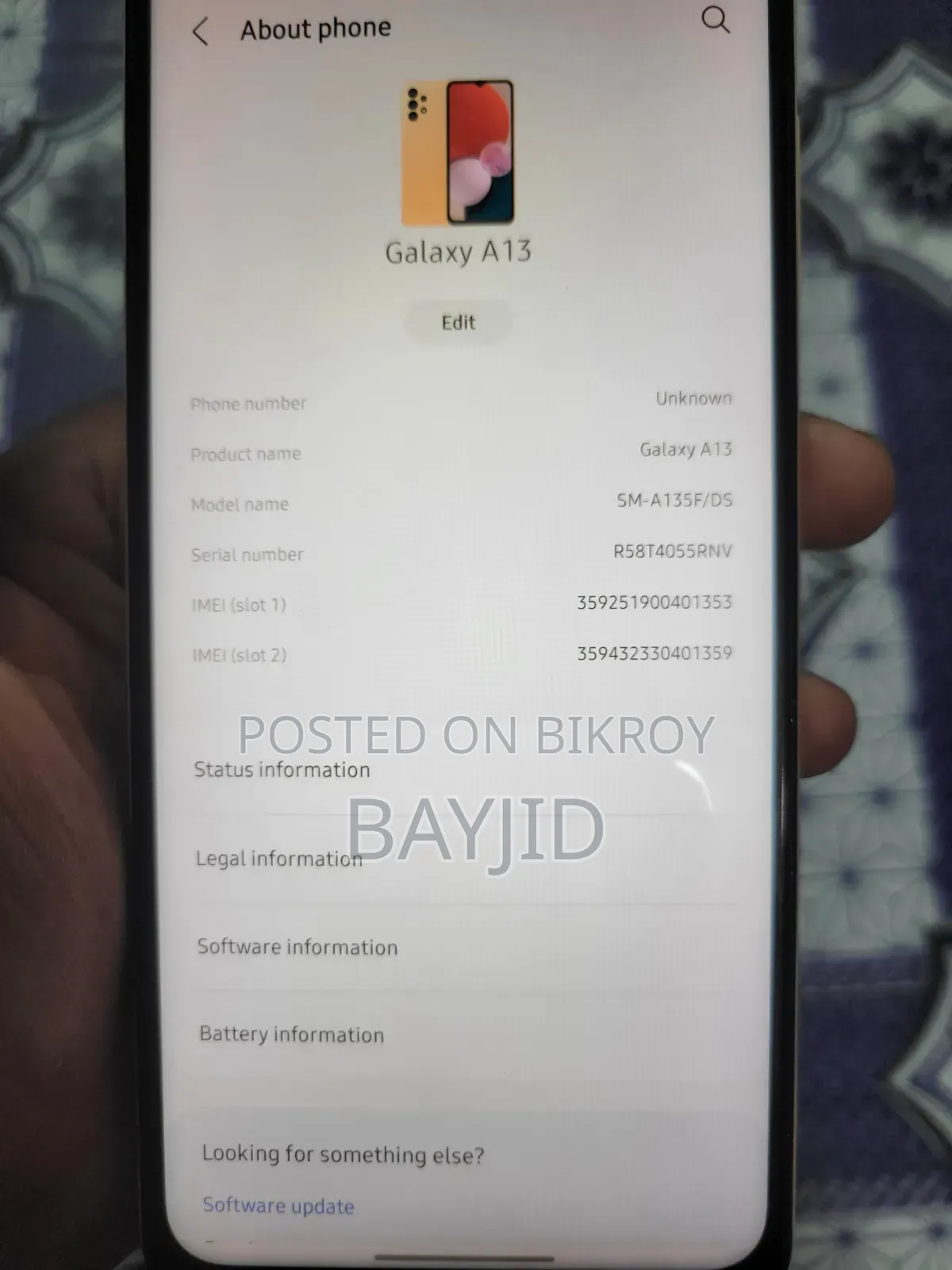 Samsung Galaxy A13 128 GB Yellow