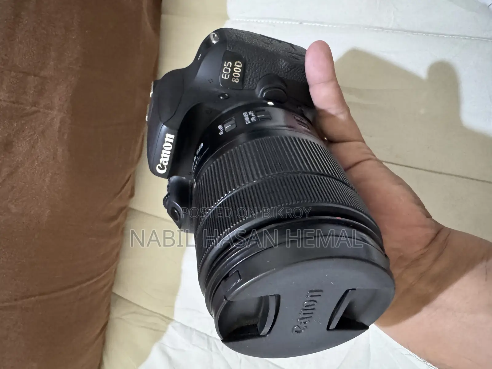 Canon 800d With 18-135 Usm Lens Display Shadow
