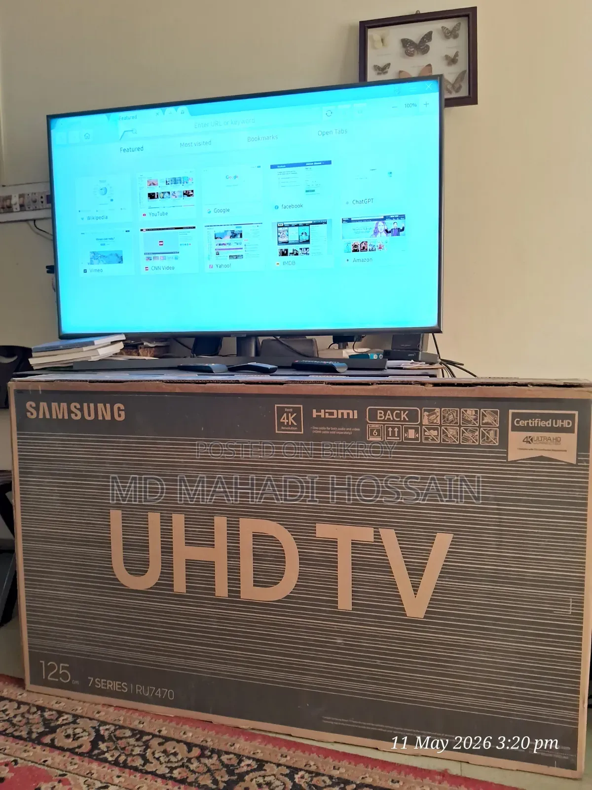 Sumsung 50 Inch Smart Tv