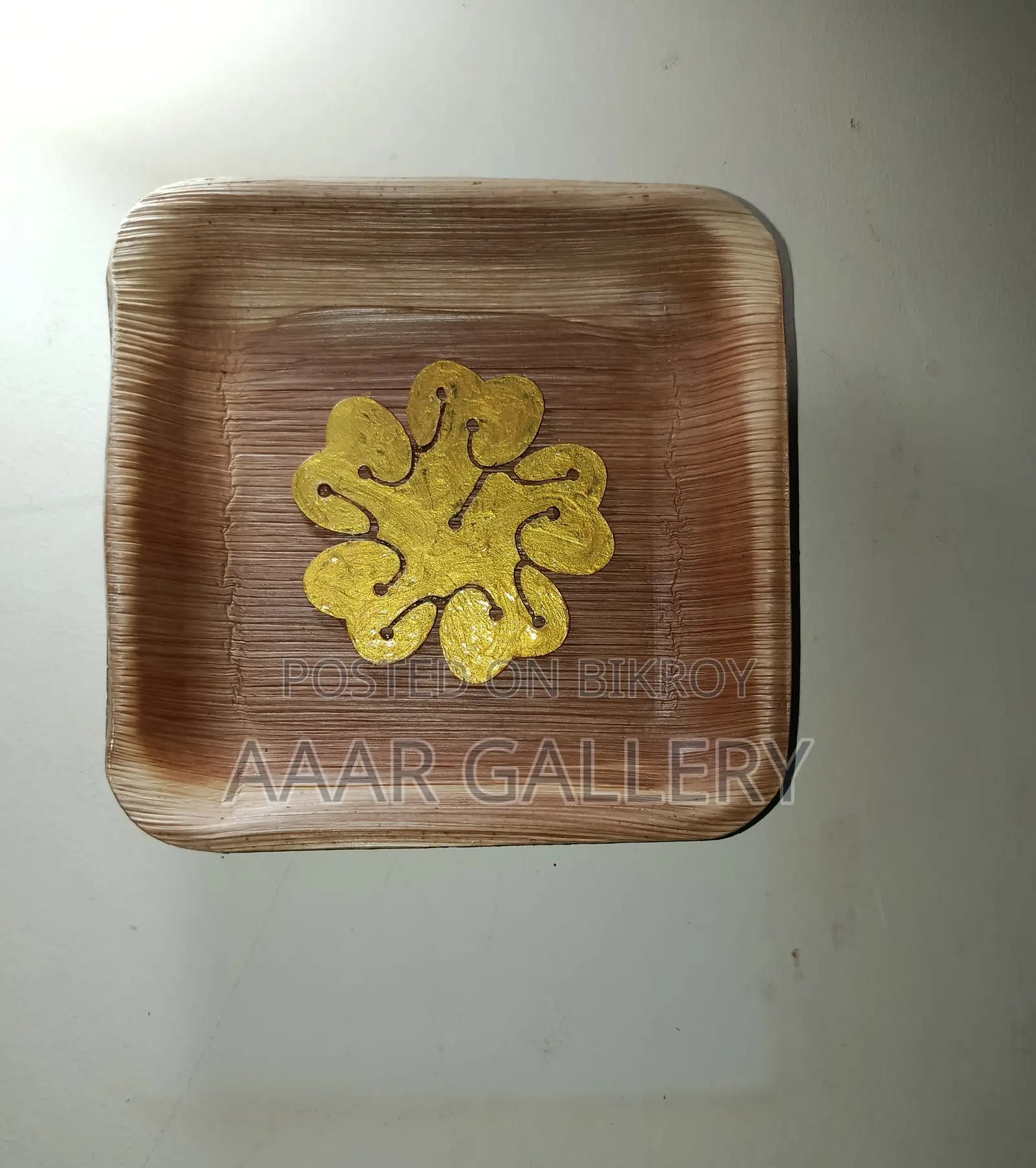 3D Wallmate Wall Hanging Home Decor (Golden Flower) Aaar Gallery