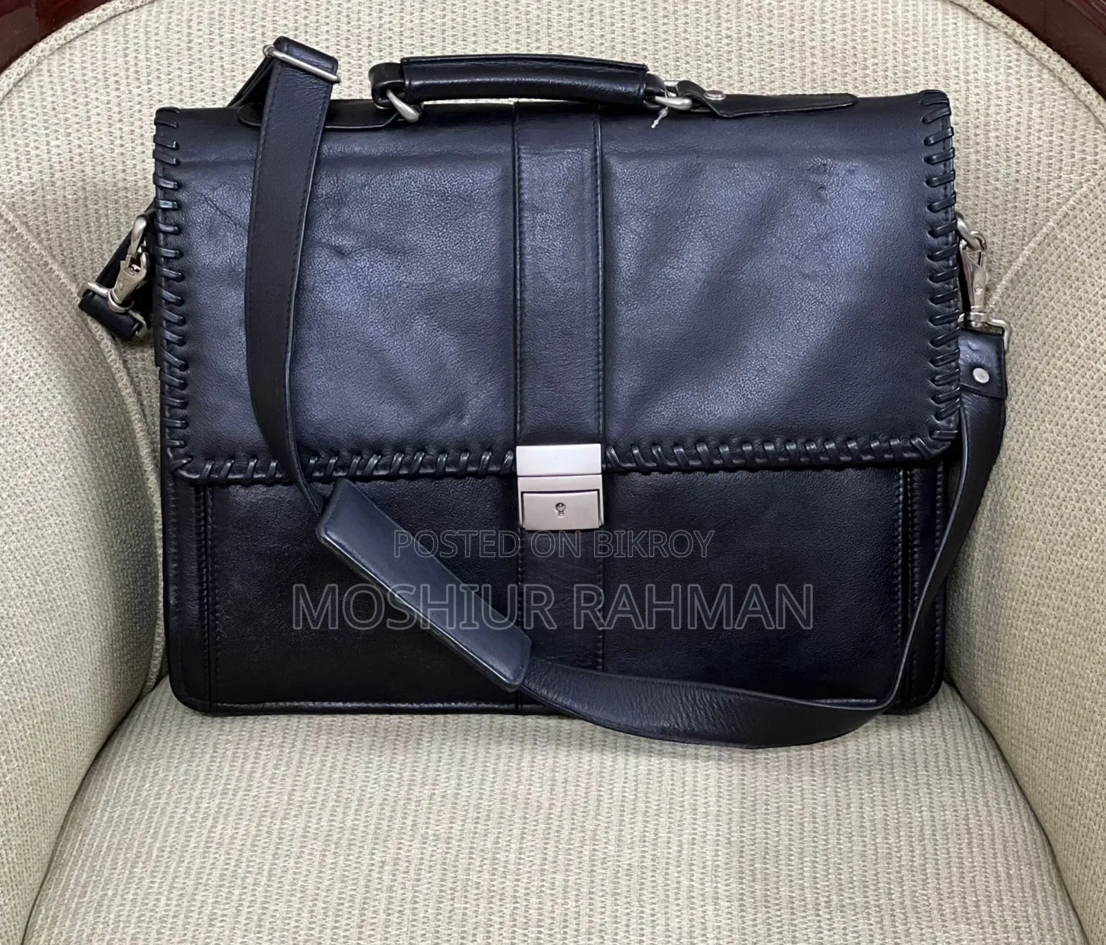 Original Cow Leather Office Bag (Export Quality)